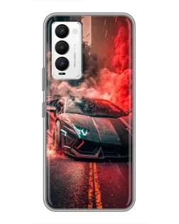 Чохол для TECNO Camon 18 / Camon 18P з картинкою «Lamborghini червоний дим» Чохол для TECNO Camon 18 / Camon 18P з картинкою «Lamborghini червоний дим»