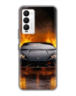 Чохол для TECNO Camon 18 / Camon 18P з картинкою «Lamborghini у вогні» Чохол для TECNO Camon 18 / Camon 18P з картинкою «Lamborghini у вогні»