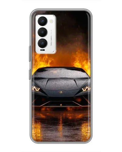 Чехол для TECNO Camon 18 / Camon 18P с картинкой «Lamborghini в огне» Чехол для TECNO Camon 18 / Camon 18P с картинкой «Lamborghini в огне»