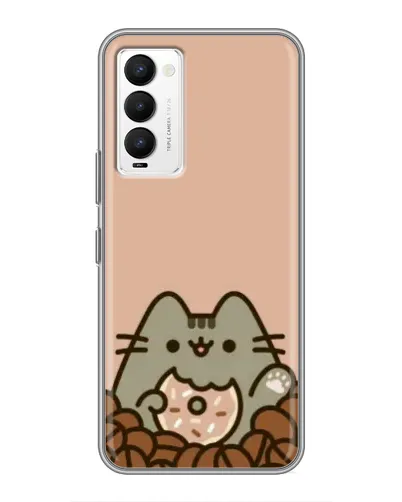 Чохол для TECNO Camon 18 / Camon 18P з картинкою «Кавовий Пушин» Чохол для TECNO Camon 18 / Camon 18P з картинкою «Кавовий Пушин»