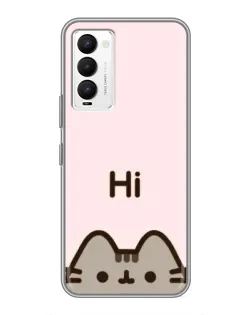 Чохол для TECNO Camon 18 / Camon 18P з картинкою «Пушин каже Hi»