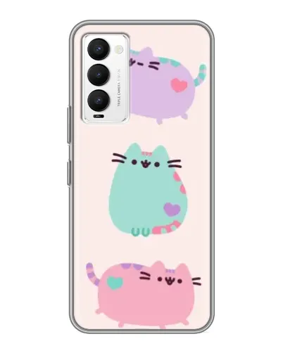 Чохол для TECNO Camon 18 / Camon 18P з картинкою «Pusheen тріо» Чохол для TECNO Camon 18 / Camon 18P з картинкою «Pusheen тріо»
