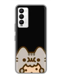 Чохол для TECNO Camon 18 / Camon 18P з картинкою «Пушин на чорному»