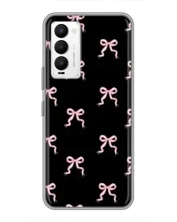 Чехол для TECNO Camon 18 / Camon 18P с картинкой «Бант-цветок»