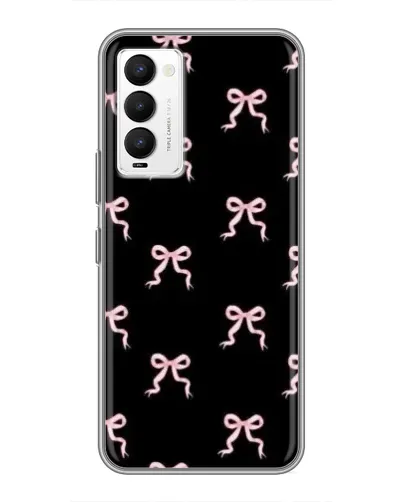 Чехол для TECNO Camon 18 / Camon 18P с картинкой «Бант-цветок»