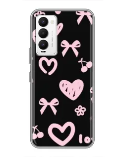 Чехол для TECNO Camon 18 / Camon 18P с картинкой «Сатиновый бант»