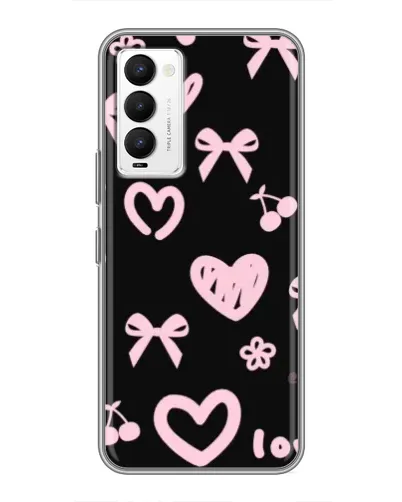 Чехол для TECNO Camon 18 / Camon 18P с картинкой «Сатиновый бант»