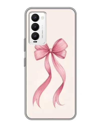 Чехол для TECNO Camon 18 / Camon 18P с картинкой «Розовый бант»