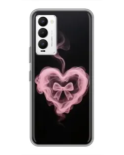 Чехол для TECNO Camon 18 / Camon 18P с картинкой «Дымчатое сердце»