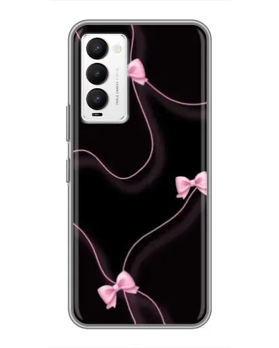 Чехол для TECNO Camon 18 / Camon 18P с картинкой «Розовые ленты»