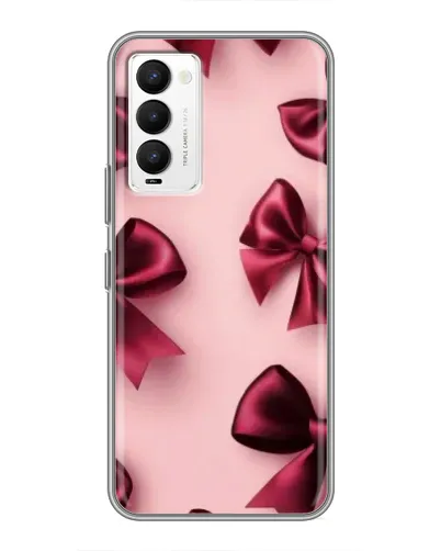 Чехол для TECNO Camon 18 / Camon 18P с картинкой «Бордовый атлас»