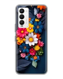 Чехол для TECNO Camon 18 / Camon 18P с картинкой «Цветочная феерия» Чехол для TECNO Camon 18 / Camon 18P с картинкой «Цветочная феерия»