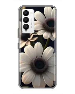 Чехол для TECNO Camon 18 / Camon 18P с картинкой «Белые маргаритки макро» Чехол для TECNO Camon 18 / Camon 18P с картинкой «Белые маргаритки макро»