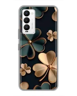 Чехол для TECNO Camon 18 / Camon 18P с картинкой «Клевер в золоте» Чехол для TECNO Camon 18 / Camon 18P с картинкой «Клевер в золоте»