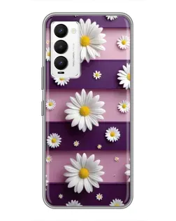 Чехол для TECNO Camon 18 / Camon 18P с картинкой «Ромашки на фиолетовом» Чехол для TECNO Camon 18 / Camon 18P с картинкой «Ромашки на фиолетовом»