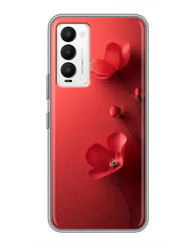 Чехол для TECNO Camon 18 / Camon 18P с картинкой «Маковые соцветия»