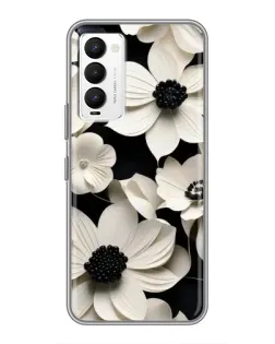 Чехол для TECNO Camon 18 / Camon 18P с картинкой «Объемные белые цветы» Чехол для TECNO Camon 18 / Camon 18P с картинкой «Объемные белые цветы»