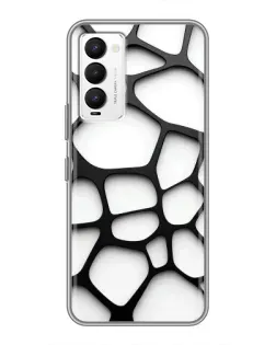 Чехол для TECNO Camon 18 / Camon 18P с картинкой «Белая объемная сетка» Чехол для TECNO Camon 18 / Camon 18P с картинкой «Белая объемная сетка»