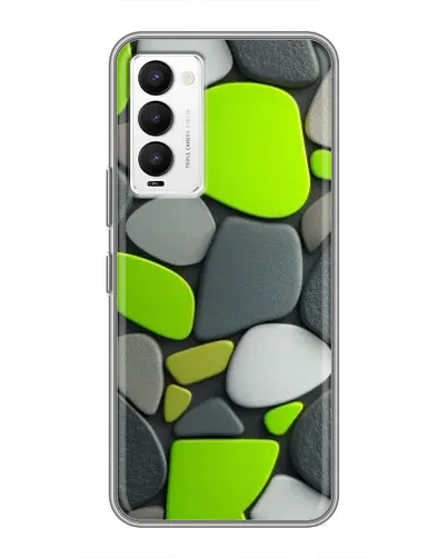 Чохол для TECNO Camon 18 / Camon 18P з картинкою «Яскрава неонова галька»