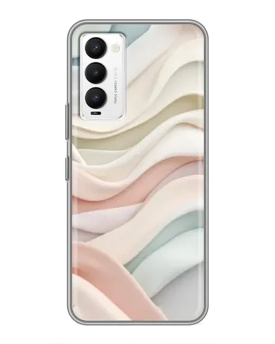 Чохол для TECNO Camon 18 / Camon 18P з картинкою «Пастельні ніжні хвилі»