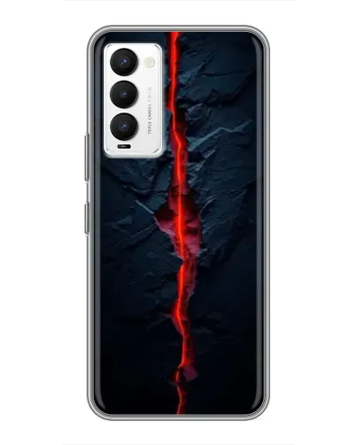 Чохол для TECNO Camon 18 / Camon 18P з картинкою «Червона лавова тріщина»