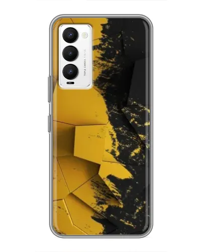 Чохол для TECNO Camon 18 / Camon 18P з картинкою «Золоті уламки геометрії»