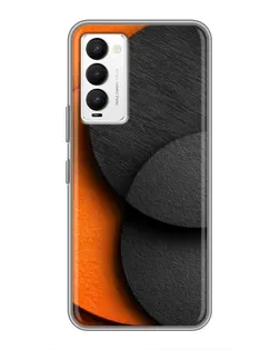 Чохол для TECNO Camon 18 / Camon 18P з картинкою «Геометрія помаранчевих кіл»