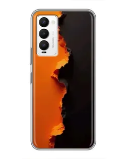 Чохол для TECNO Camon 18 / Camon 18P з картинкою «Помаранчевий розлом»
