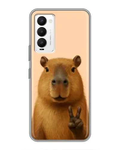 Чохол для TECNO Camon 18 / Camon 18P з картинкою «Капібара вікторія»
