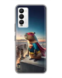 Чохол для TECNO Camon 18 / Camon 18P з картинкою «Капі-мен супергерой» Чохол для TECNO Camon 18 / Camon 18P з картинкою «Капі-мен супергерой»