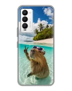 Чохол для TECNO Camon 18 / Camon 18P з картинкою «Капібара на морі» Чохол для TECNO Camon 18 / Camon 18P з картинкою «Капібара на морі»