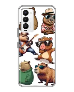 Чохол для TECNO Camon 18 / Camon 18P з картинкою «Круті капібари музиканти» Чохол для TECNO Camon 18 / Camon 18P з картинкою «Круті капібари музиканти»