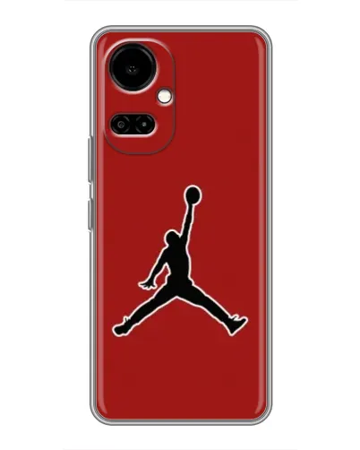 Чехол для TECNO Camon 19 (CI6n) / 19 Pro (CI8n) с картинкой «Jordan Red Back»