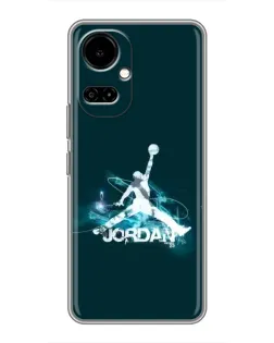 Чехол для TECNO Camon 19 (CI6n) / 19 Pro (CI8n) с картинкой «Jordan Blue Fire» Чехол для TECNO Camon 19 (CI6n) / 19 Pro (CI8n) с картинкой «Jordan Blue Fire»