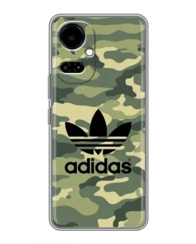 Чехол для TECNO Camon 19 (CI6n) / 19 Pro (CI8n) с картинкой «Милитари стиль Adidas» Чехол для TECNO Camon 19 (CI6n) / 19 Pro (CI8n) с картинкой «Милитари стиль Adidas»