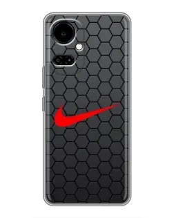 Чехол для TECNO Camon 19 (CI6n) / 19 Pro (CI8n) с картинкой «Nike — карбоновая сетка»