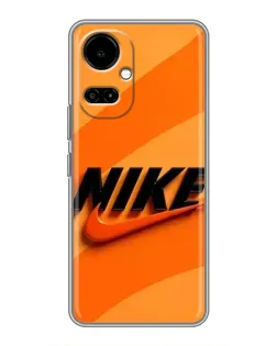 Чехол для TECNO Camon 19 (CI6n) / 19 Pro (CI8n) с картинкой «Оранжевый драйв Nike»