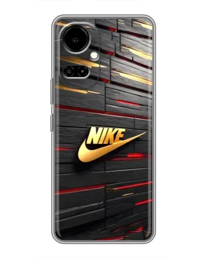 Чехол для TECNO Camon 19 (CI6n) / 19 Pro (CI8n) с картинкой «Золотой Nike на металле» Чехол для TECNO Camon 19 (CI6n) / 19 Pro (CI8n) с картинкой «Золотой Nike на металле»