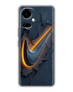 Чехол для TECNO Camon 19 (CI6n) / 19 Pro (CI8n) с картинкой «Объемный логотип Найк»