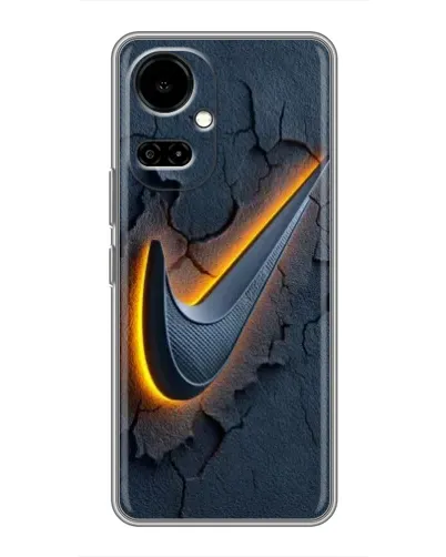 Чехол для TECNO Camon 19 (CI6n) / 19 Pro (CI8n) с картинкой «Объемный логотип Найк» Чехол для TECNO Camon 19 (CI6n) / 19 Pro (CI8n) с картинкой «Объемный логотип Найк»