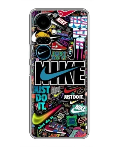 Чехол для TECNO Camon 19 (CI6n) / 19 Pro (CI8n) с картинкой «Яркий коллаж Nike» Чехол для TECNO Camon 19 (CI6n) / 19 Pro (CI8n) с картинкой «Яркий коллаж Nike»