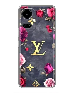 Чехол для TECNO Camon 19 (CI6n) / 19 Pro (CI8n) с картинкой «Цветочный Louis Vuitton» Чехол для TECNO Camon 19 (CI6n) / 19 Pro (CI8n) с картинкой «Цветочный Louis Vuitton»