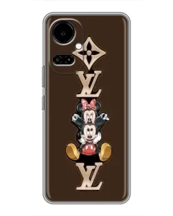 Чехол для TECNO Camon 19 (CI6n) / 19 Pro (CI8n) с картинкой «LV и Микки Маус»