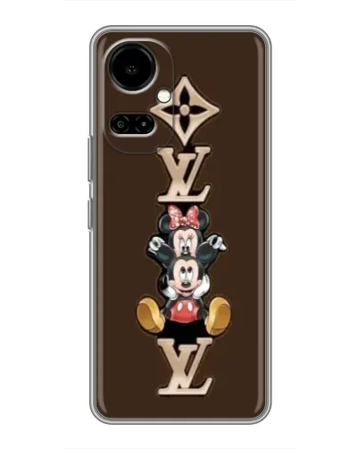 Чехол для TECNO Camon 19 (CI6n) / 19 Pro (CI8n) с картинкой «LV и Микки Маус»