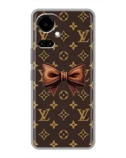 Чехол для TECNO Camon 19 (CI6n) / 19 Pro (CI8n) с картинкой «LV с бантом»