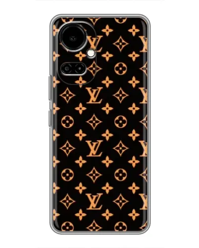 Чехол для TECNO Camon 19 (CI6n) / 19 Pro (CI8n) с картинкой «Золотая монограмма LV»