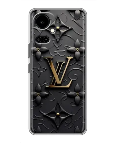 Чехол для TECNO Camon 19 (CI6n) / 19 Pro (CI8n) с картинкой «Кожаная текстура LV»