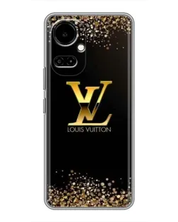 Чехол для TECNO Camon 19 (CI6n) / 19 Pro (CI8n) с картинкой «LV — золотые искры»