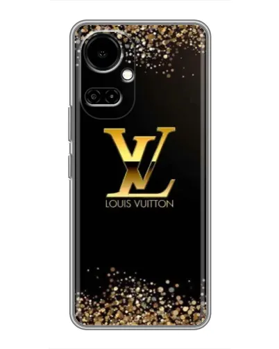 Чехол для TECNO Camon 19 (CI6n) / 19 Pro (CI8n) с картинкой «LV — золотые искры»