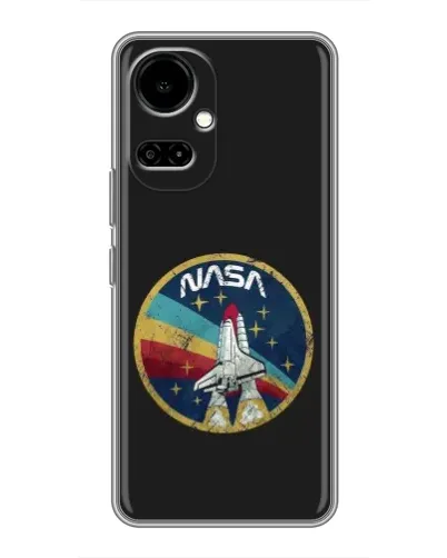 Чехол для TECNO Camon 19 (CI6n) / 19 Pro (CI8n) с картинкой «NASA — эмблема миссии»